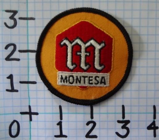 Vintage nos montesa motorcycle patch from the 70's 001