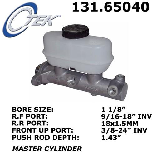 Centric 131.65040 brake master cylinder-c-tek standard brake master cylinder