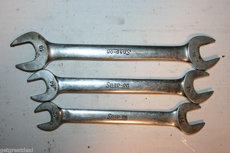 Snap-on tools metric open end standard length wrench set 3pc