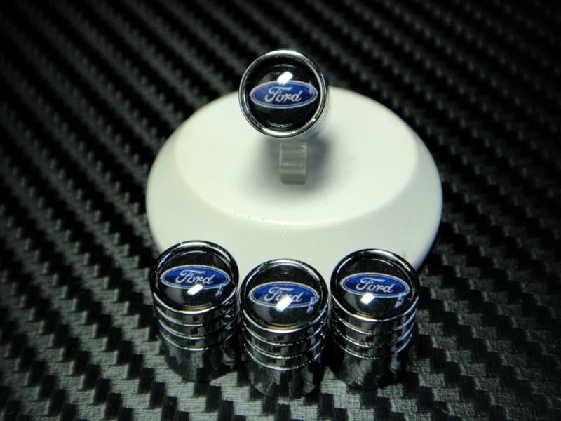 Ford chrome tire air valve stem cap aaa