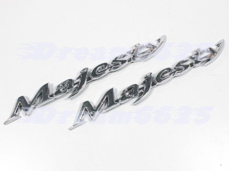 Yamaha majesty yp 250 320 450 dx250 ty 80 xq 125 silver emblem sticker