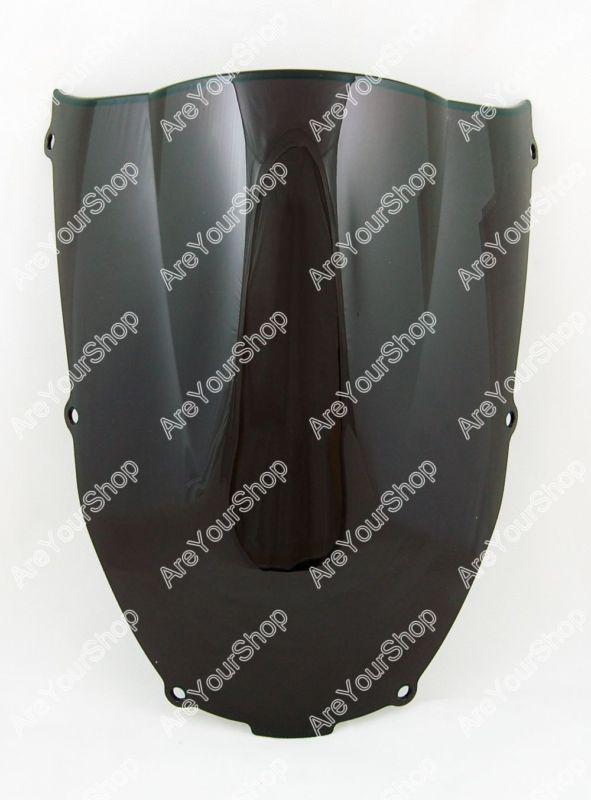 Windshield windscreen double bubble kawasaki zx6r zx6-r 636 2000-2002 black