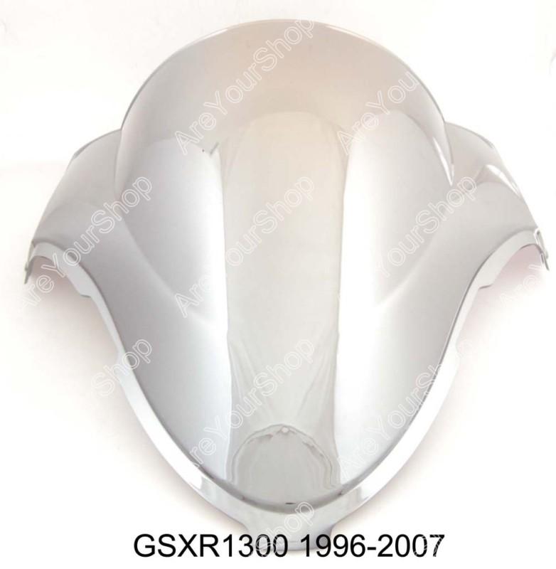 Windshield windscreen double bubble suzuki gsxr1300 hayabusa 1996-2007 chrome