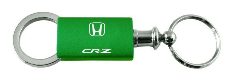 Honda crz green valet metal keychain car ring tag key fob logo lanyard