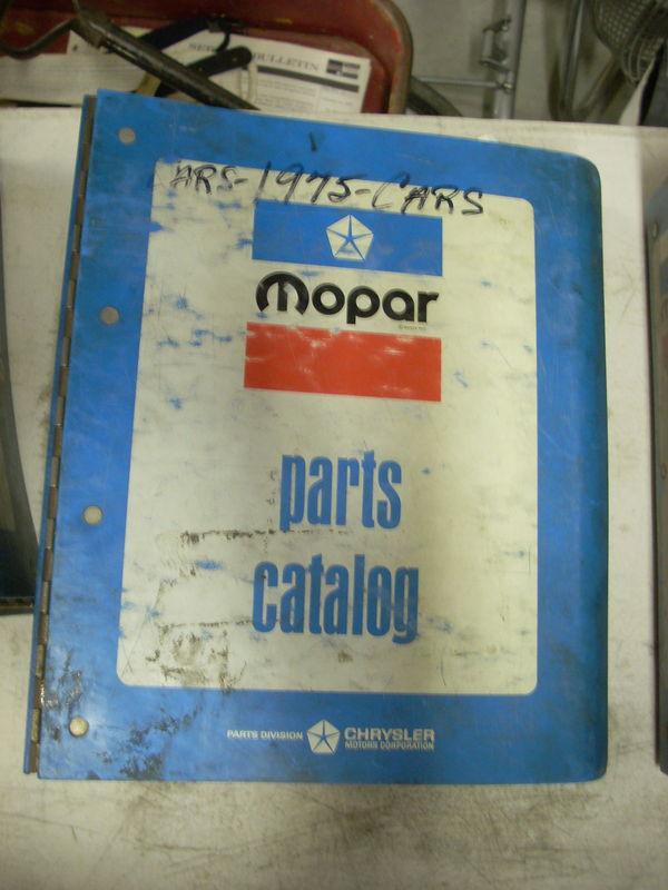 1975 75 mopar dodge chrysler plymouth dodge parts book manual catalog