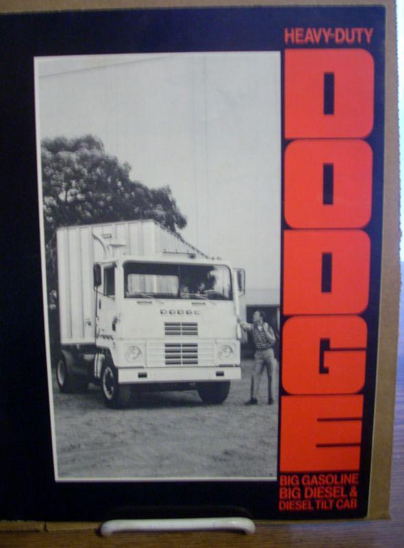 1970 70 dodge big gas diesel truck sales brochure lcf & tilt models