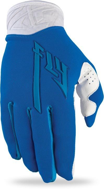 Fly racing pro lite youth mx gloves blue/white 6/yl