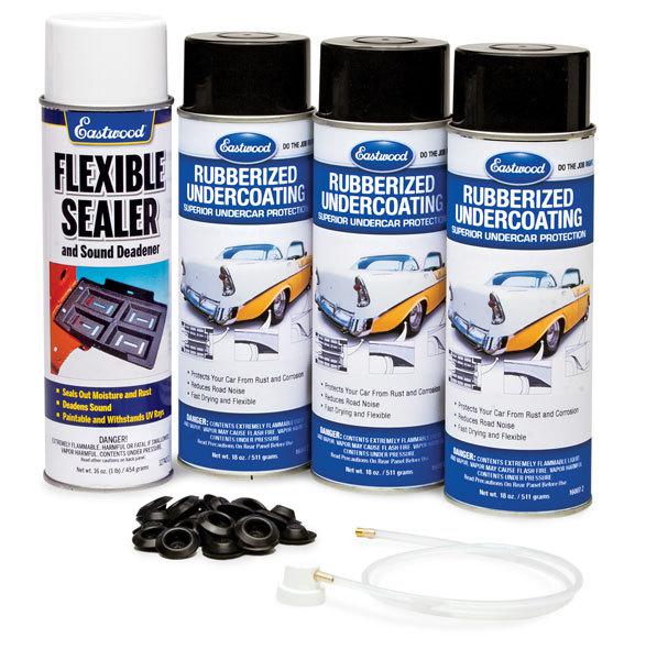 Eastwood rubberized undercoating & flexible sealer sound deadening aerosol kit
