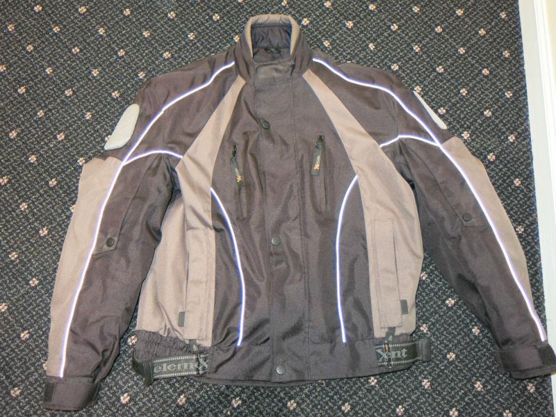 Xelement motorcycle jacket size large with zip out liner 