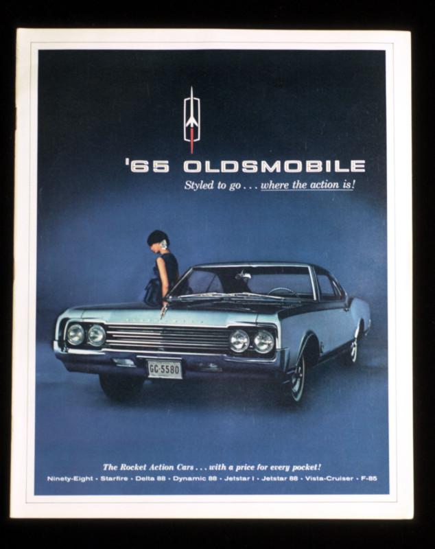 1965 oldsmobile rocket toronado cutlass delta 88 starfire jetstar brochure 65