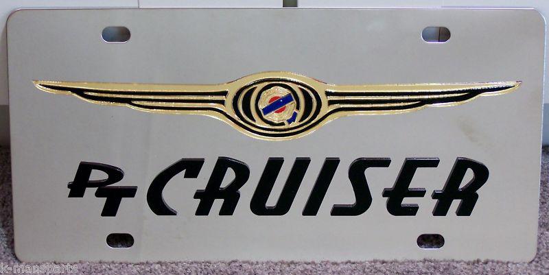 Chrysler pt cruiser stainless steel vanity license plate tag