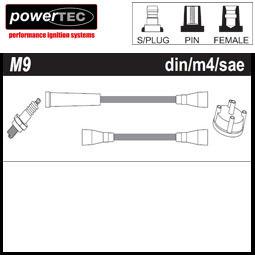 Powertec ht ignition leads audi 100 - 100 avant 2.2i turbo    (1988-1991)