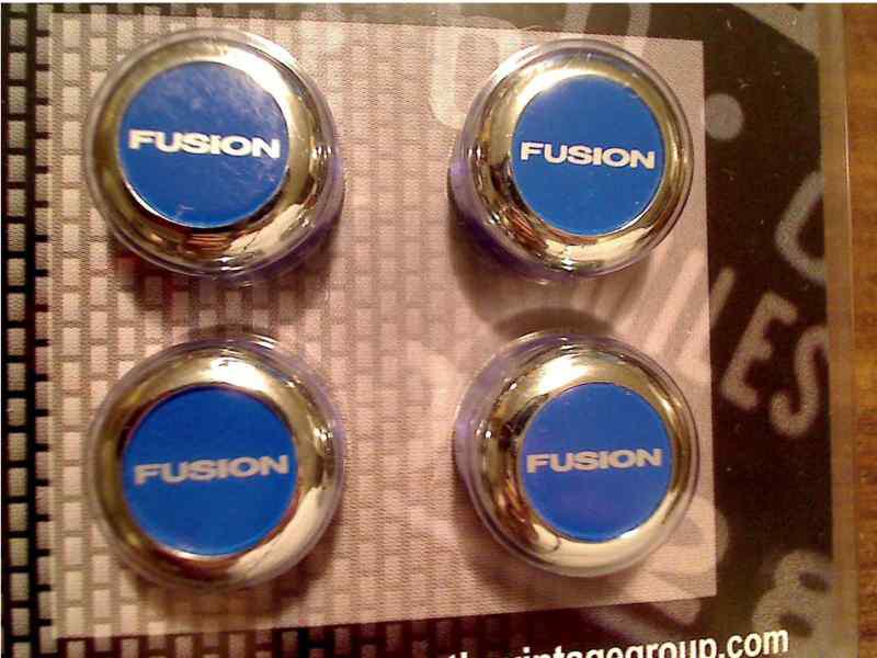 Ford fusion logo snap caps  license plate screw cap covers - blue