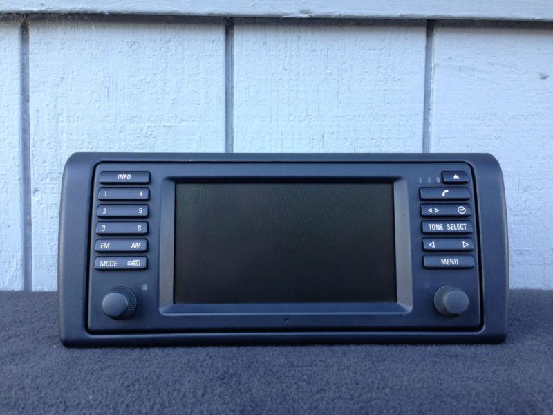 Bmw e39 e53 gps aux navigation head unit screen information display monitor oem