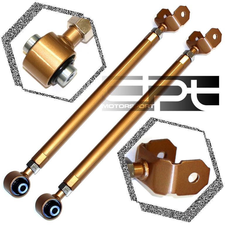 Bmw e36/e46/e85 3-series gold adjustable camber rear lower control toe arm/rod