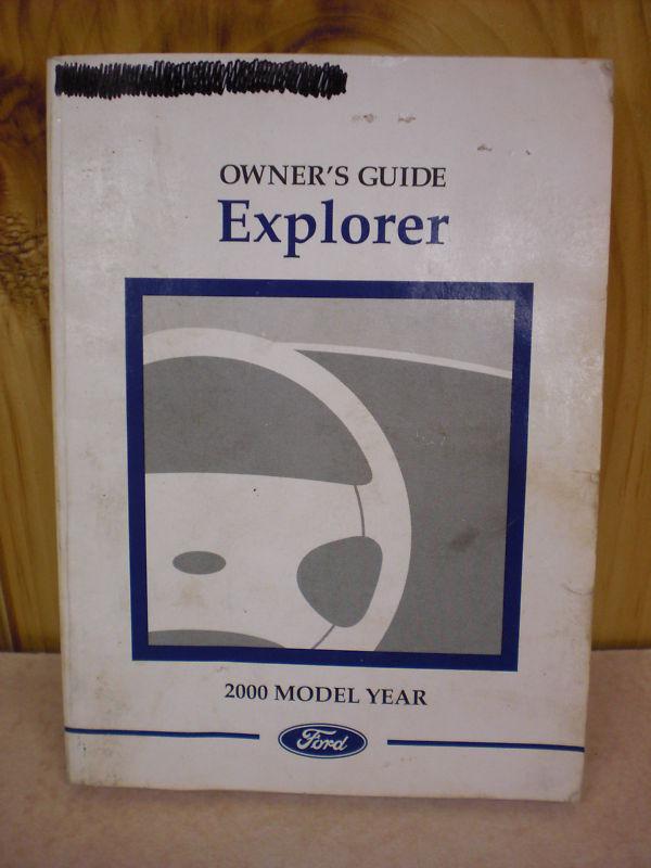 2000 ford explorer owner's manual