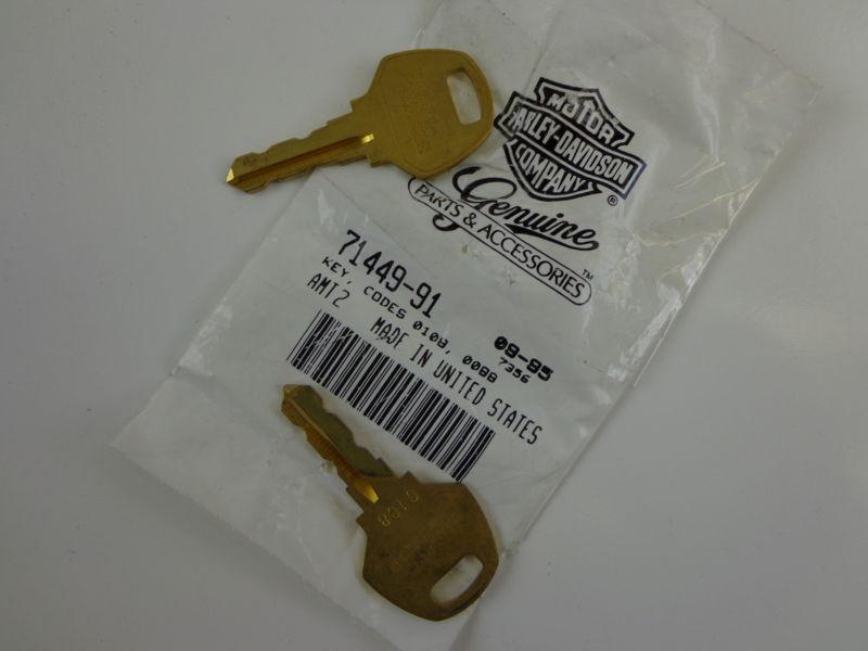 Harley davidson 2-key set 71449-91 0108