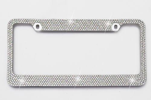 Swarovski crystal license plate frames 7 rows !!! bling bling bling  frame !!!