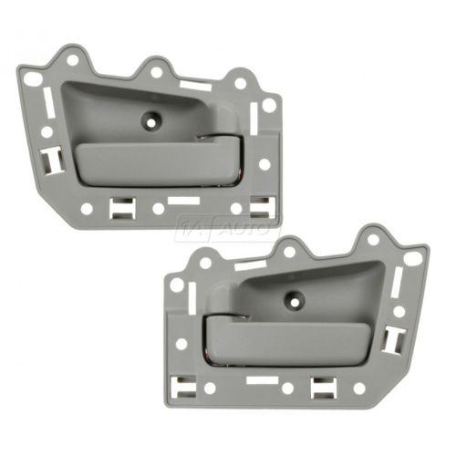 05-10 jeep grand cherokee front inside inner beige door handle kit pair set new