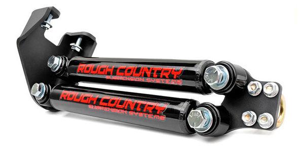 Rough country 87307.20 dual steering stabilizer 4" 6" n2.0 jeep 4x4