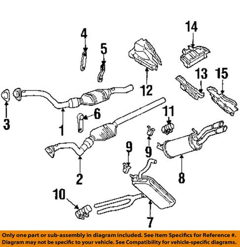 Volkswagen oem 357253141a exhaust clamp/exhaust system parts