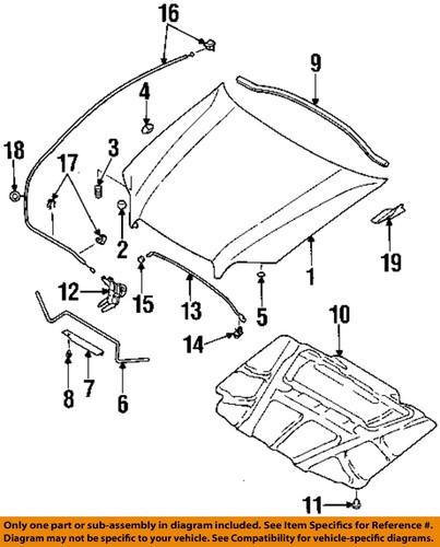 Subaru oem 57310ae01c hood-lock