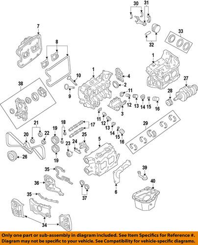 Subaru oem 13597aa031 engine timing cover gasket/timing cover gasket