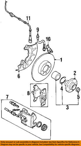 Volkswagen oem 1j0927803 abs wheel speed sensor/front abs wheel sensor