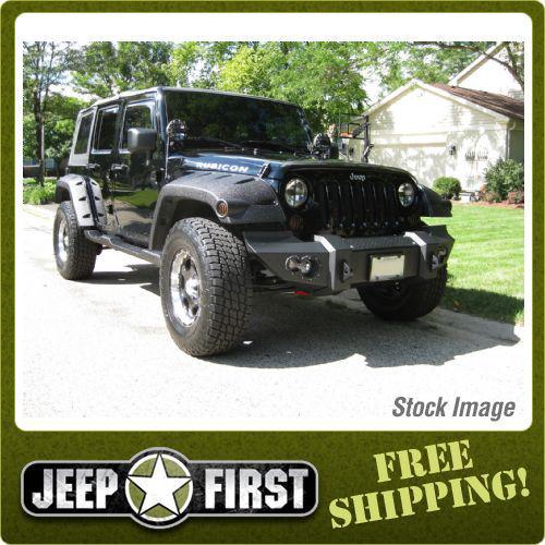 Fab fours jk07-b1851-1 lifestyle winch bumper front w/no grill guard