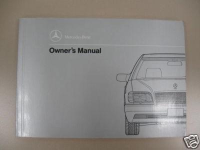 1999 mercedes benz s320, s420, s500 owners manual 