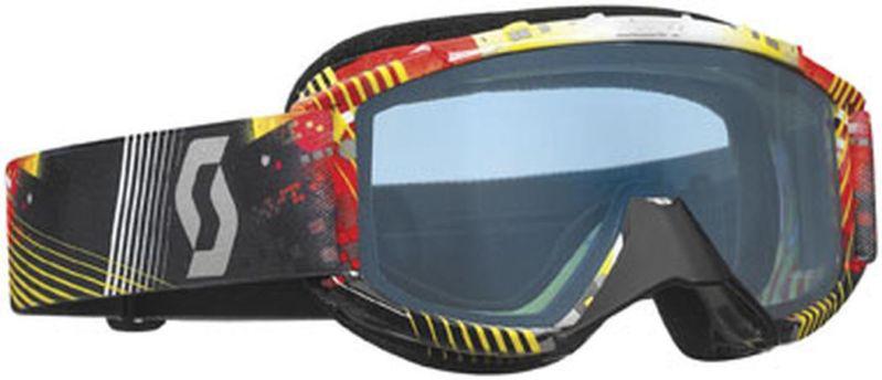 New scott 89 si snowcross youth goggles, tangent red/yellow, one size