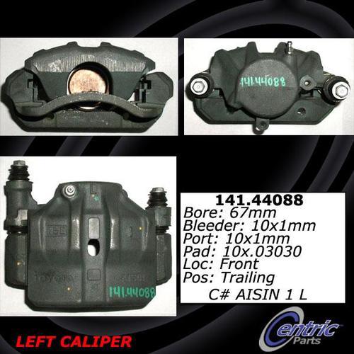 Centric 141.44087 front brake caliper-premium semi-loaded caliper