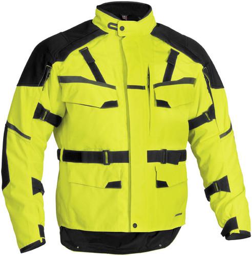 New firstgear jaunt t2 adult waterproof jacket, dayglo, 2xl/xxl