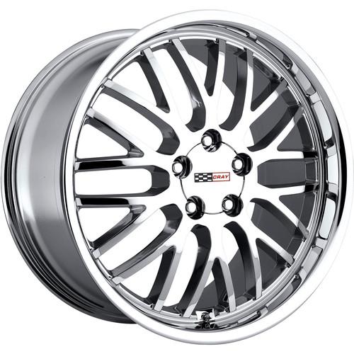 18x9 chrome cray manta wheels 5x4.75 +50 chevrolet corvette c6 corvette c5 z06