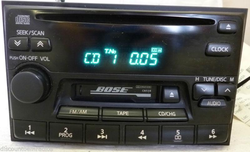 99-01 nissan pathfinder altima maxima g20 qx4 radio cd cassette bose pn-2261f b