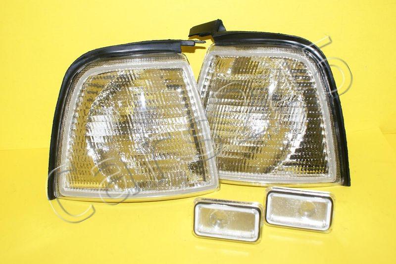 1987-1995 audi 80 90 b3 b4 crystal corner lights + side markers left+right