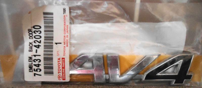 New genuine toyota "rav4" emblem nameplate fits back door 2006-2010  #7543142030