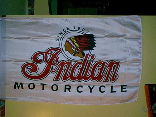 Nos new vintage indian motorcycle dealer flag