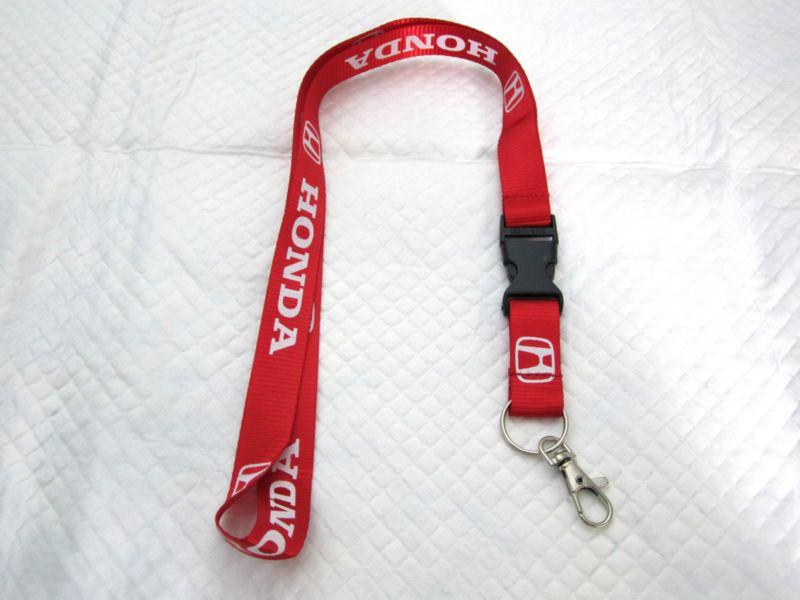 Honda accord civic red lanyard neck cell phone key chain strap quick release