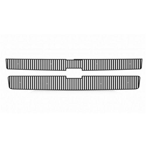 Chevy silverado hd 2500 3500 07-10 vertical billet black powdercoat grill add-on