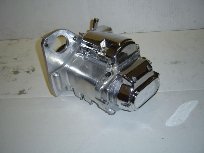 Polished & chrome 5-spd transmission for '90-'99 harley softail