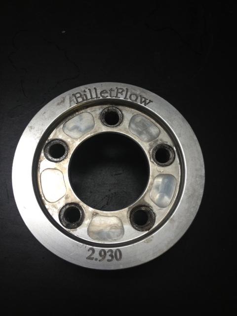 Billetflow supercharger pulley 2.930 ford svt lightning, harley davidson, cobra