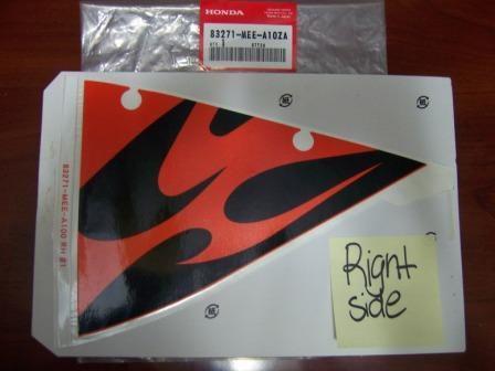 Genuine oem honda tribal 600rr decals ( 1 right side 1 left side 2 crowling )