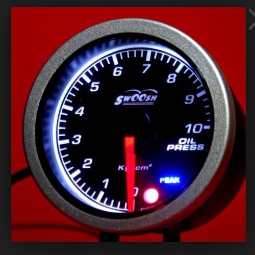 Swoosh  oil pressure gauge