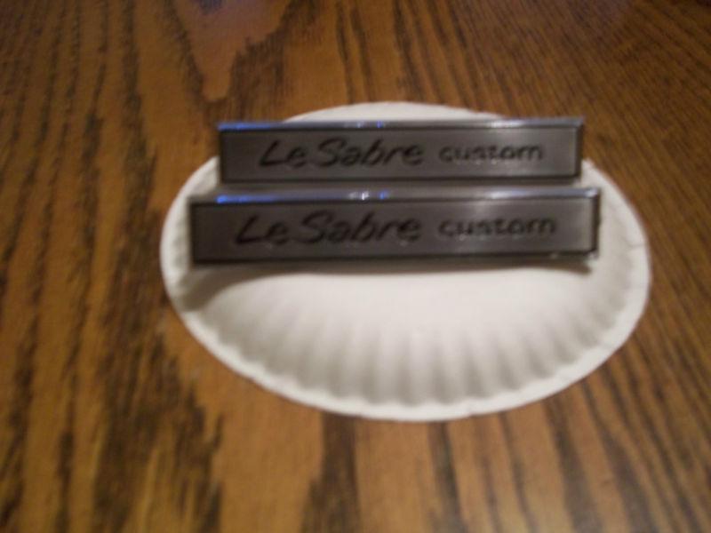 Buick lesabre emblems (pair)