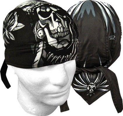 Danbanna deluxe: indian skull chief bandana doo rag motorcycle casual new