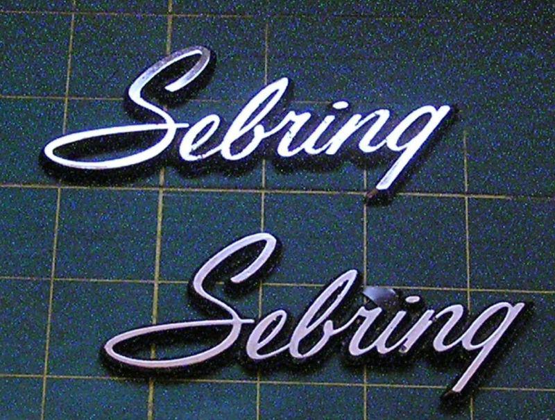 Free ship (pair) sebring glue on emblems 1971 1972 1973 1974 quarter panel/trunk