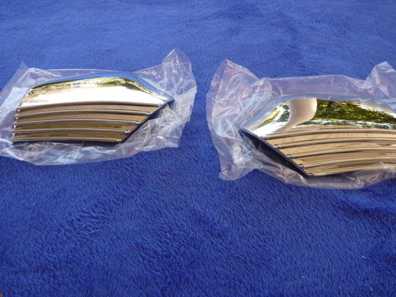 Goldwing 1500 mirror back accents chrome trim, pair,  show chrome, new