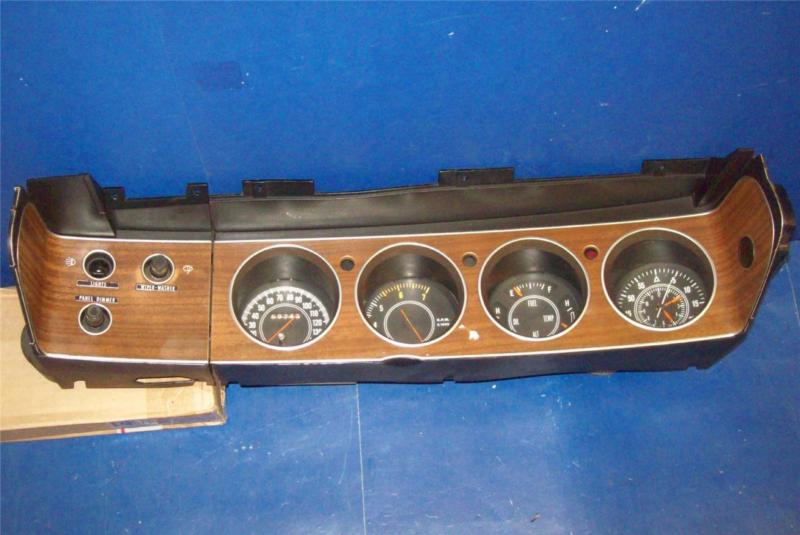 72 73 74 cuda challenger rallye dash instrument cluster gauges and switch panel