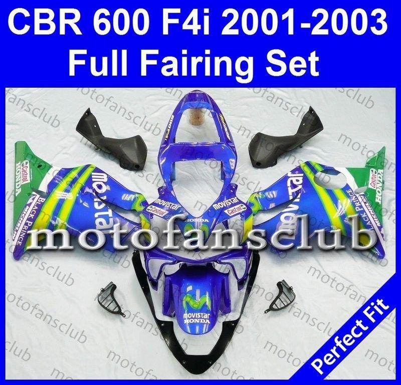 Fit honda cbr600f4i 01 02 03 cbr600 f4i 600f 2001 2002 2003 fairing kit #01 c